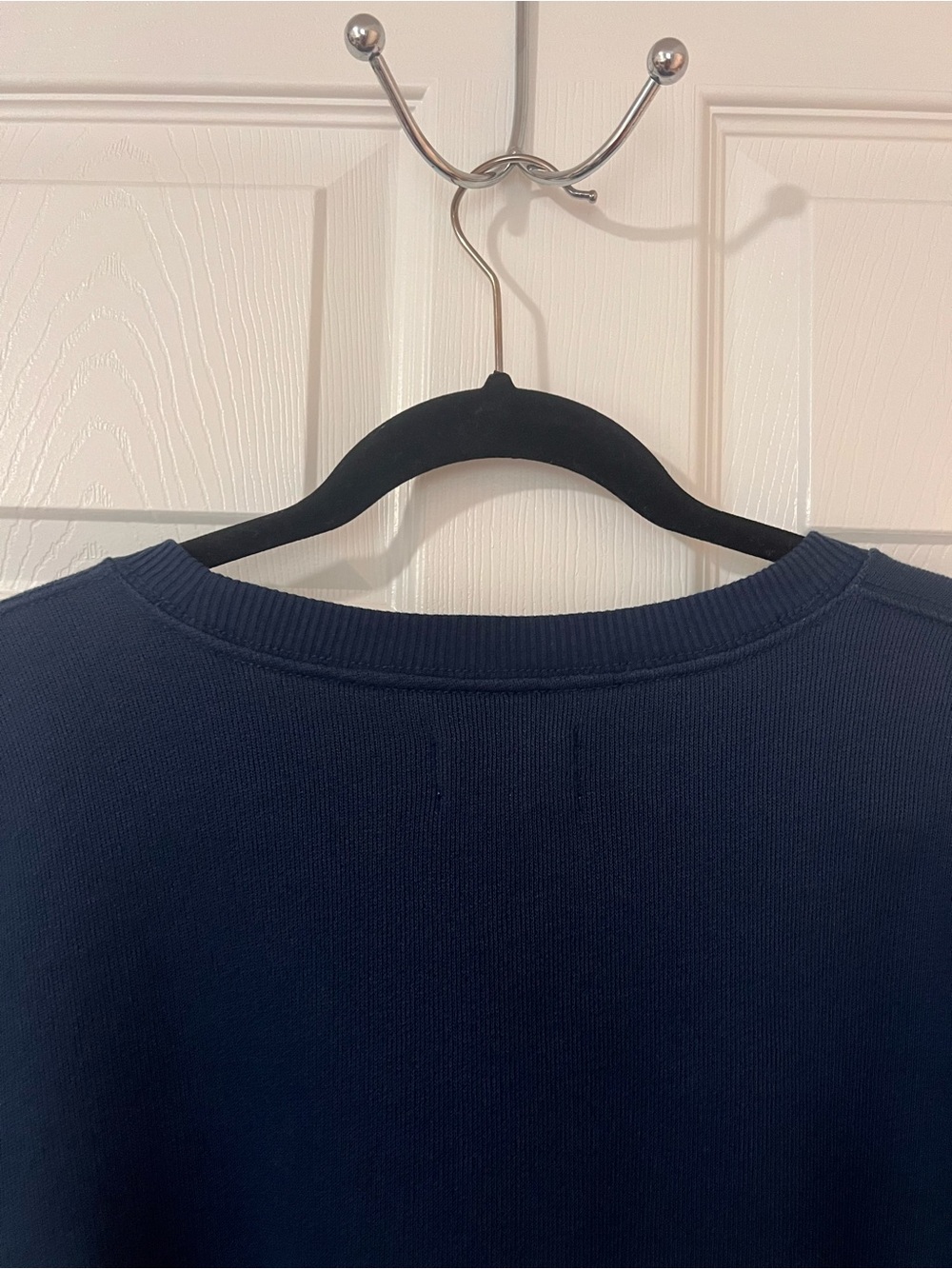 American Eagle Outfitters Navy Crewneck Sweatshirt with Pink Lettering - Picture 8 of 9